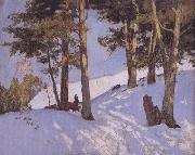 Maurice cullen Logging in Winter,Beaupre (nn02) china oil painting reproduction